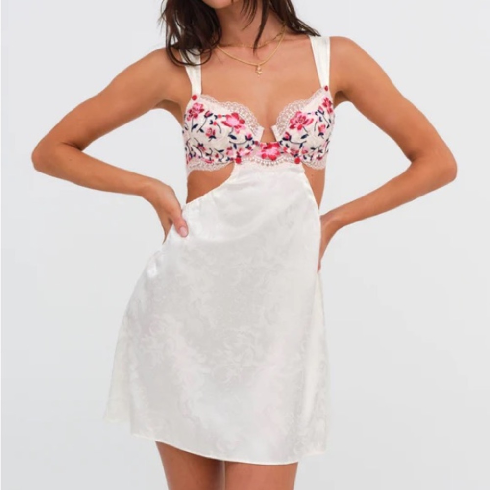 For Love and Lemons Festival Rose Slip Dress